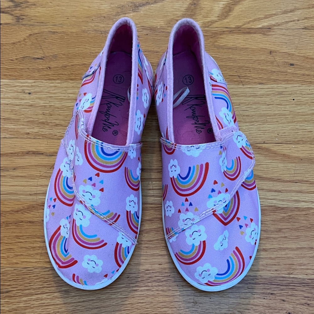 Kids Pink Rainbow Shoes